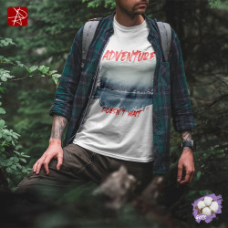 "Adventure Doesn't Wait" Organic Cotton T-Shirt – Winter Lake Design