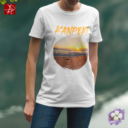 Kanpeki Sonnenuntergang Strand Bio-T-Shirt | GOTS-zertifizierte Öko-Mode