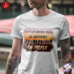 Camiseta Ecológica I Don't Like Mornings | Humor Antisocial