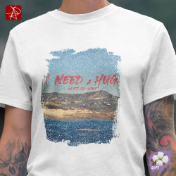 "I Need a HUGe… Glass of Wine" Organic Cotton T-Shirt – Lakeview Humor Design