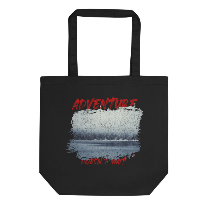 Adventure Doesn't Wait Wilderness Lake Organic Cotton Tote Bag|ADNW LTD