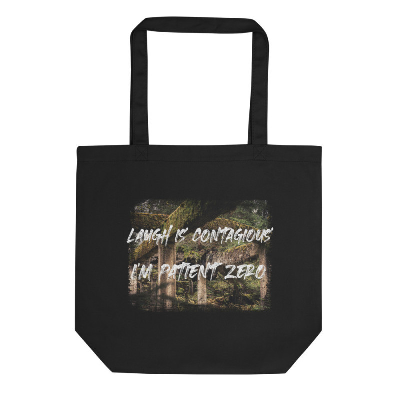 Laugh Is Contagious Forest Organic Cotton Tote Bag|ADNW LTD