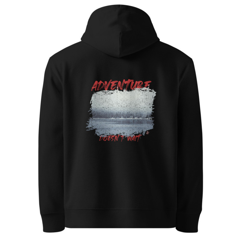 Adventure Doesn't Wait Organic Cotton Hoodie - Winter Lake Design|ADNW LTD