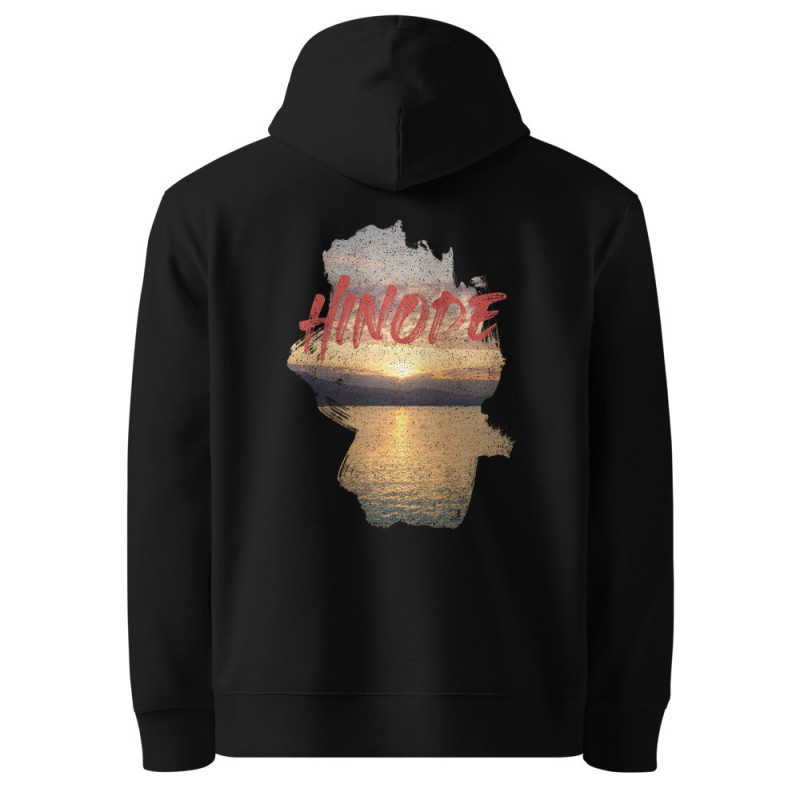 Hinode Bio-Baumwolle Hoodie | Sonnenaufgang Design GOTS-zertifiziert