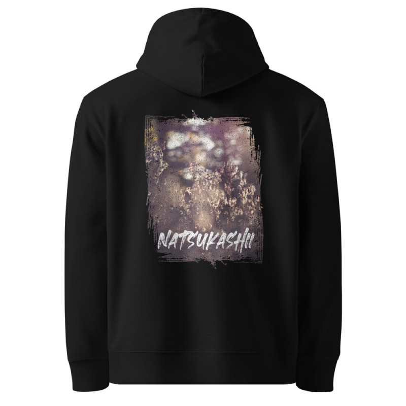 Natsukashii Organic Cotton Hoodie - Nostalgic Wildflower Design|ADNW LTD