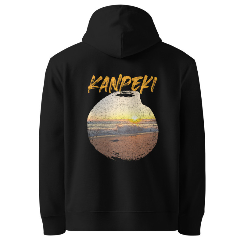 Kanpeki Bio-Baumwolle Hoodie | Sonnenuntergang Design GOTS-zertifiziert