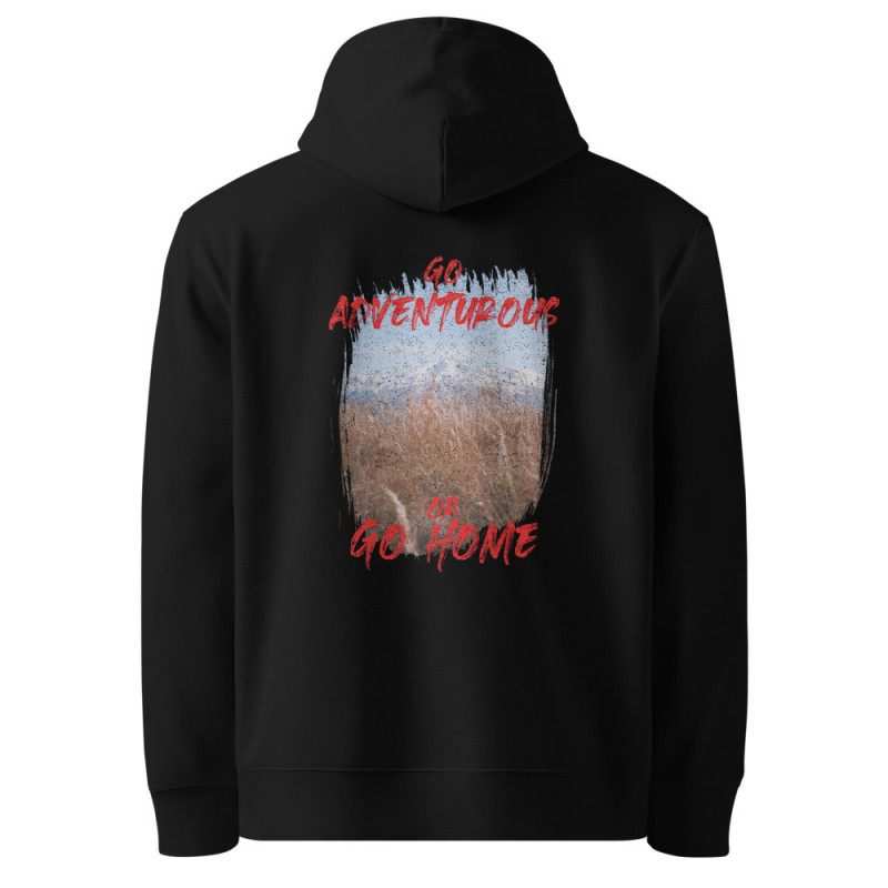 Go Adventurous Bio-Baumwolle Hoodie | Berg Design GOTS-zertifiziert