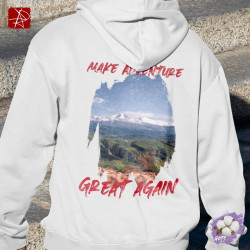 Make Adventure Great Again Bio-Baumwolle Hoodie | Berg Design GOTS-zertifiziert