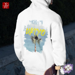 Ukiyo Bio-Baumwolle Hoodie | Wellen Design GOTS-zertifiziert