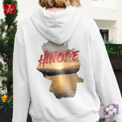 Hinode Bio-Baumwolle Hoodie | Sonnenaufgang Design GOTS-zertifiziert