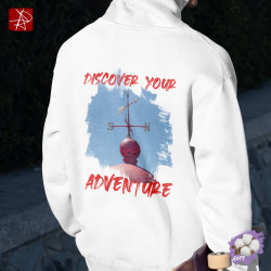 Sudadera Orgánica Discover Your Adventure | Diseño Brújula Vintage