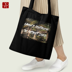 Bolsa Tote Laugh is Contagious | Diseño Bosque Natural | Eco-friendly