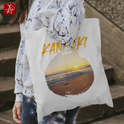 Bolsa Tote Kanpeki | Diseño Atardecer Japonés | 100% Eco-friendly