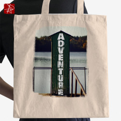 Bolsa Tote Adventure Lake | Diseño Muelle Vintage | Eco-friendly