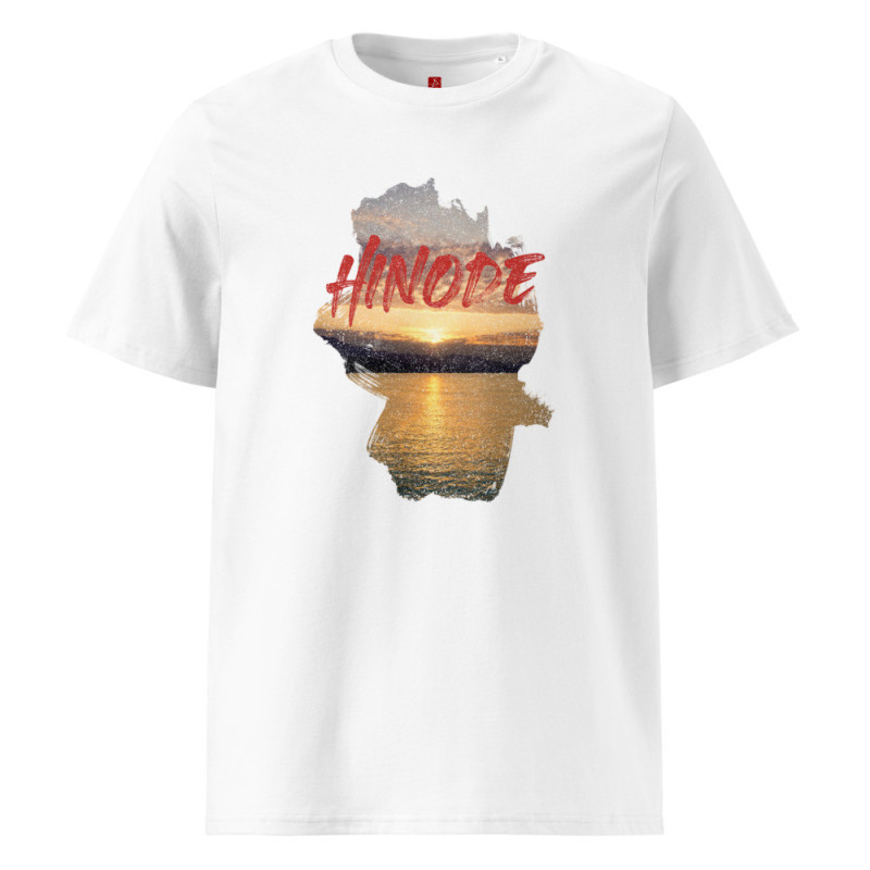 "Hinode Sunrise Glow" Unisex Organic Cotton T-Shirt – Japanese-Inspired Design|ADNW LTD