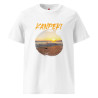 "Kanpeki Perfect Sunset" Unisex Organic Cotton T-Shirt – Japanese-Inspired Beach Design|ADNW LTD