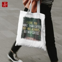 love coffee tote bag