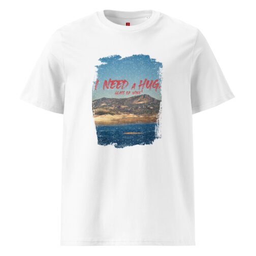 <p class="p1">Embrace the humor of wine lovers with our GOTS organic cotton t-shirt, featuring a stunning mountain landscape and the cheeky phrase “I Need a HUGe Glass of Wine.” Ideal for those who enjoy wine and a good laugh.</p>