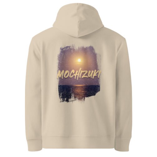 <p class="p1">Stay cozy and eco-conscious with our unisex organic cotton hoodie, featuring the <b>“Mochizuki”</b> (full moon) design over a moonlit ocean and a front pouch pocket. GOTS certified, perfect for nature lovers.</p>