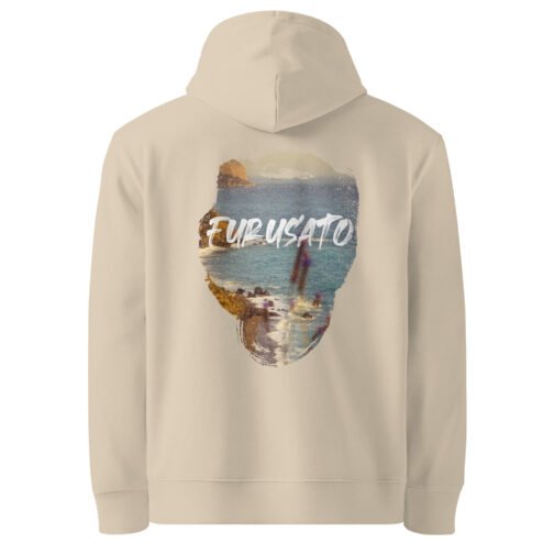 <p class="p1">Reconnect with your roots in our unisex organic cotton hoodie featuring the <b>“Furusato”</b> (hometown) coastal design and a front pouch pocket. GOTS certified and perfect for eco-conscious adventurers.</p>