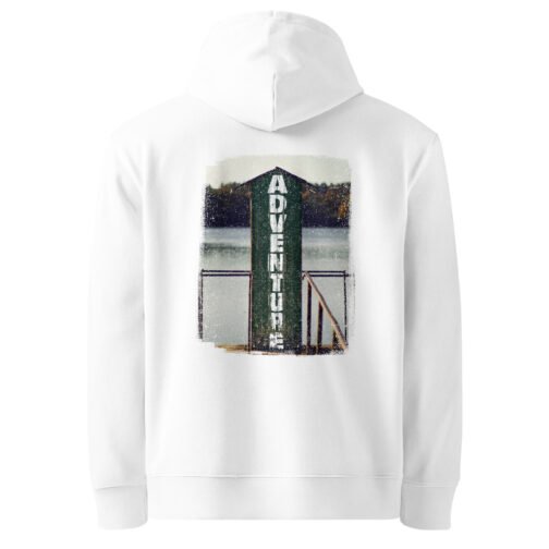 <p class="p1">Stay warm and eco-conscious with our unisex organic cotton hoodie, featuring the <b>“Rustic Adventure Cabin”</b> design and a front pouch pocket. GOTS certified, perfect for nature lovers.</p>